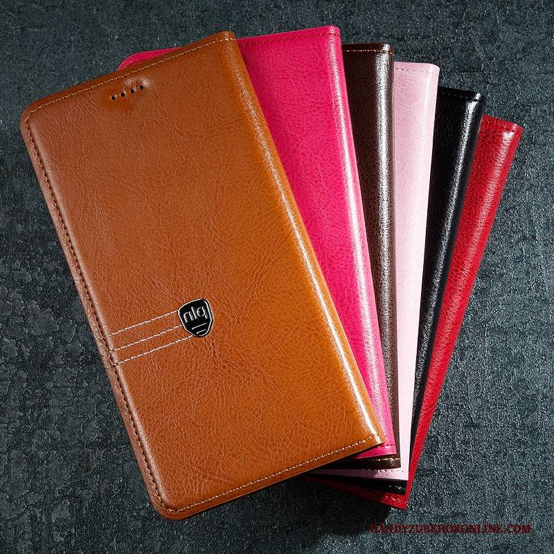 Hülle Samsung Galaxy A7 2018 Leder Muster Handyhüllen, Case Samsung Galaxy A7 2018 Lederhülle