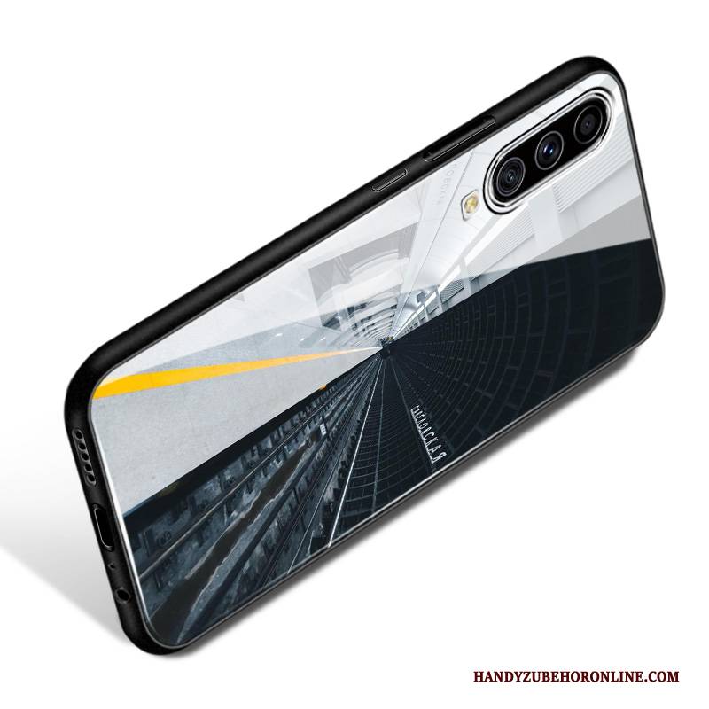 Hülle Samsung Galaxy A70s Schutz Schwer Glas, Case Samsung Galaxy A70s Silikon Trend Handyhüllen