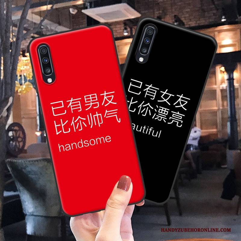 Hülle Samsung Galaxy A70s Weiche Handyhüllen Rot, Case Samsung Galaxy A70s Kreativ Netto Rot