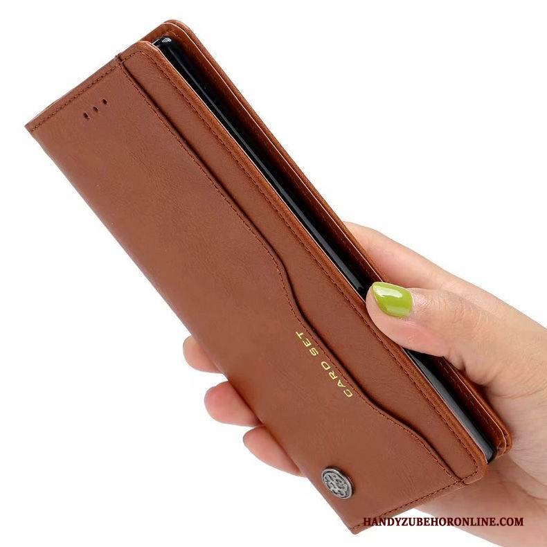 Hülle Samsung Galaxy A71 Folio Business Membran, Case Samsung Galaxy A71 Taschen Temperieren Handyhüllen