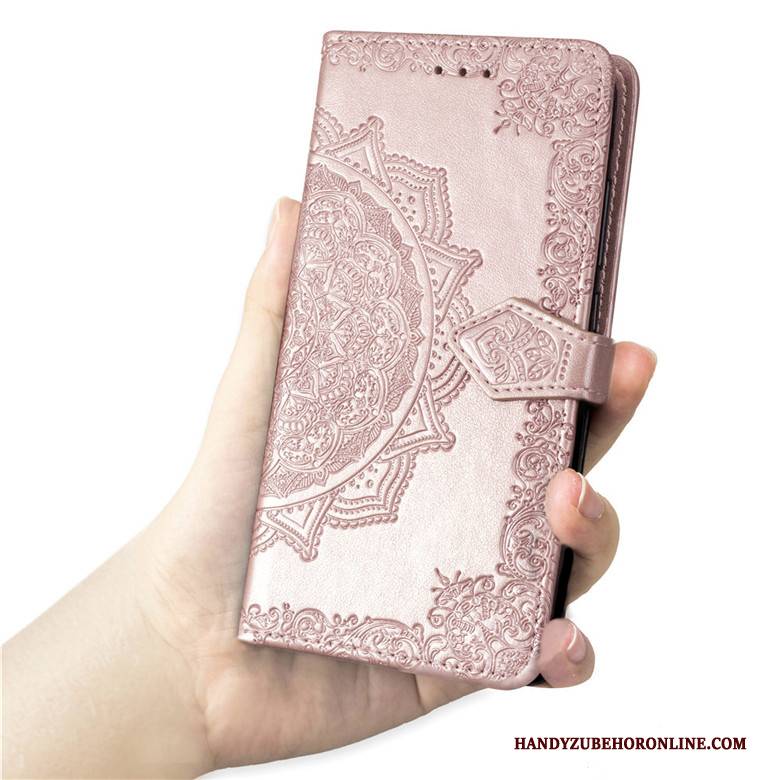 Hülle Samsung Galaxy A71 Folio Rosa Handyhüllen, Case Samsung Galaxy A71 Schutz