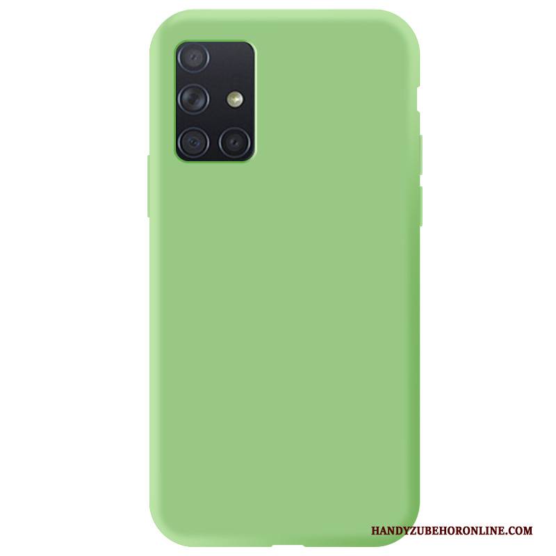 Hülle Samsung Galaxy A71 Schutz Grün Handyhüllen, Case Samsung Galaxy A71 Silikon Anti-sturz Frisch