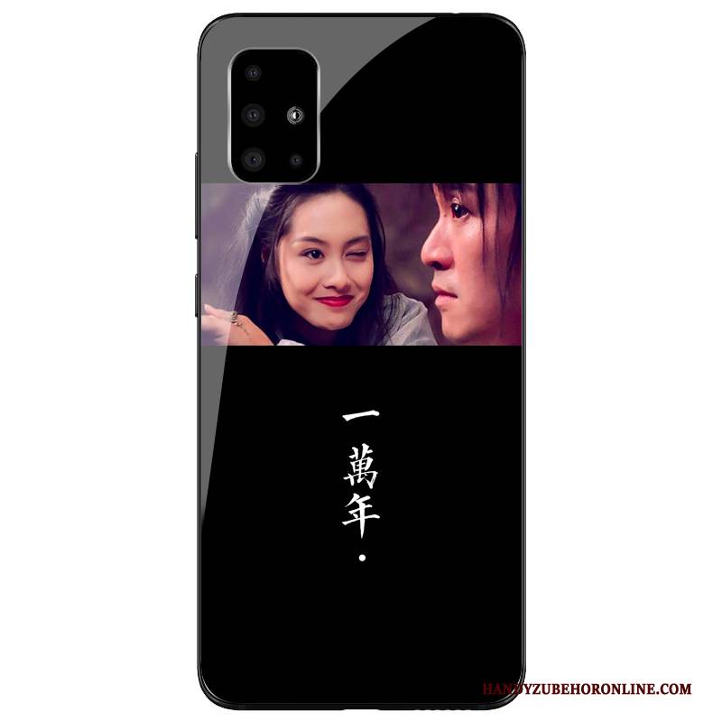 Hülle Samsung Galaxy A71 Taschen Anti-sturz Glas, Case Samsung Galaxy A71 Silikon Persönlichkeit Handyhüllen