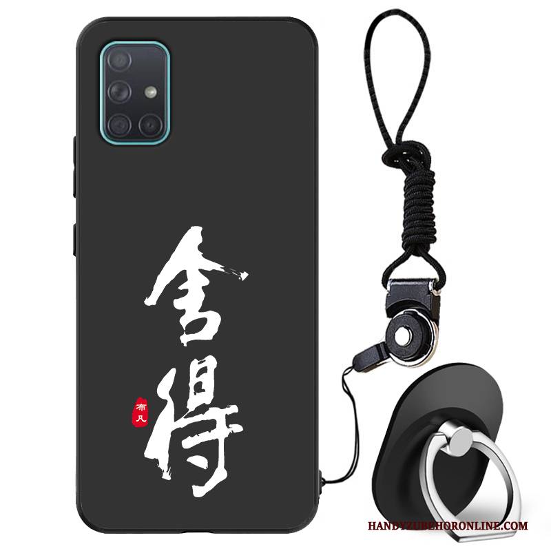 Hülle Samsung Galaxy A71 Taschen Trendmarke Handyhüllen, Case Samsung Galaxy A71 Weiche Schwarz Anti-sturz