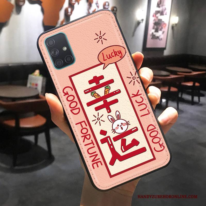 Hülle Samsung Galaxy A71 Taschen Trendmarke Rosa, Case Samsung Galaxy A71 Schutz Anti-sturz Ratte