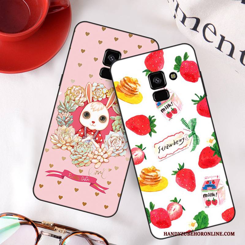 Hülle Samsung Galaxy A8 2018 Farbe Einfach Anti-sturz, Case Samsung Galaxy A8 2018 Schutz Trend Handyhüllen