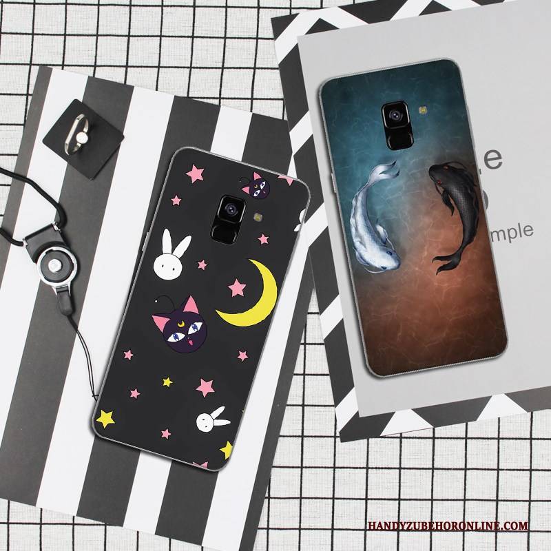 Hülle Samsung Galaxy A8 2018 Karikatur Handyhüllen Trend, Case Samsung Galaxy A8 2018 Schutz Anti-sturz Persönlichkeit