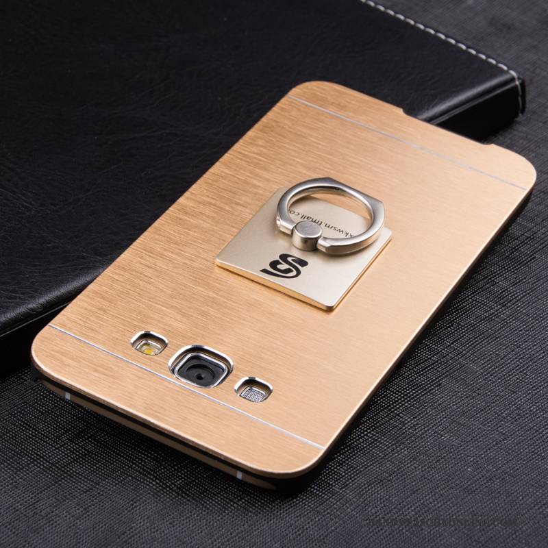 Hülle Samsung Galaxy A8+ Kreativ Schwer Anti-sturz, Case Samsung Galaxy A8+ Metall Trend Gold
