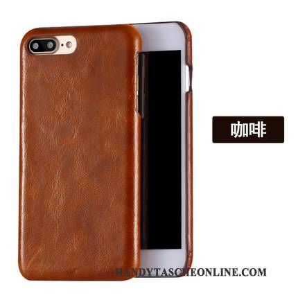 Hülle Samsung Galaxy A8+ Lederhülle Handyhüllen Anti-sturz, Case Samsung Galaxy A8+ Retro Schwer Braun