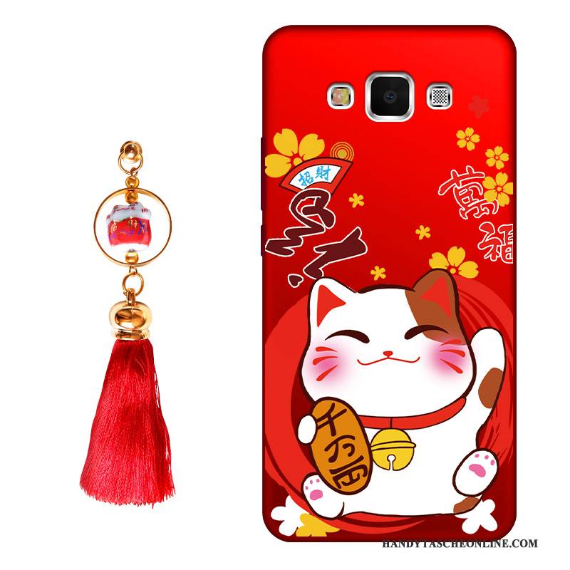 Hülle Samsung Galaxy A8 Silikon Katzen Handyhüllen, Case Samsung Galaxy A8 Schutz Reichtum Neu