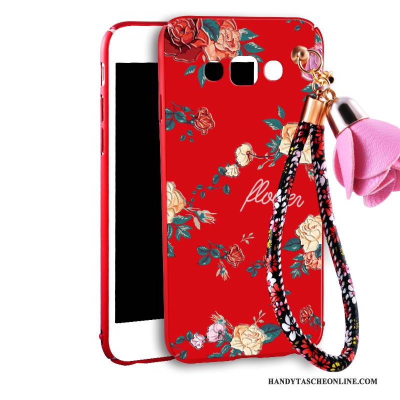 Hülle Samsung Galaxy A8 Taschen Neu Trend, Case Samsung Galaxy A8 Schutz Handyhüllen Rot