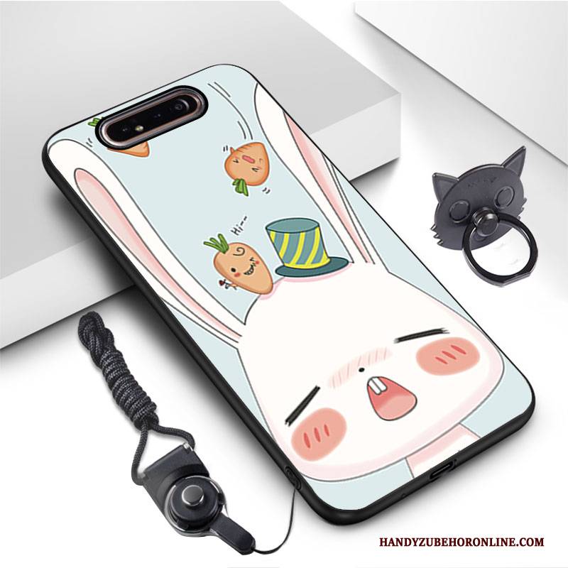 Hülle Samsung Galaxy A80 Kreativ Grün Handyhüllen, Case Samsung Galaxy A80 Schutz Trend Nubuck