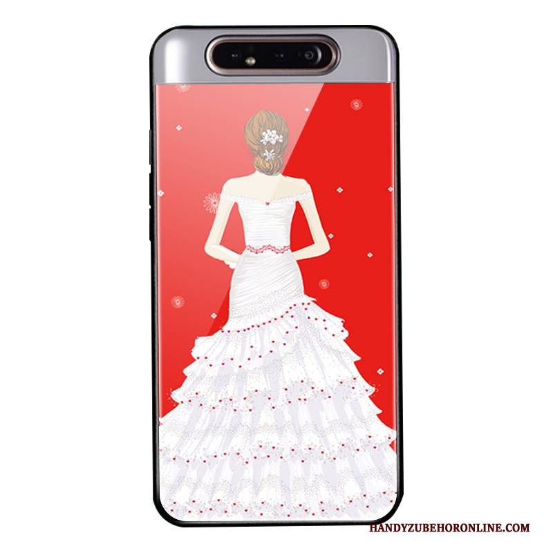 Hülle Samsung Galaxy A80 Schutz Garn Glas, Case Samsung Galaxy A80 Trend Persönlichkeit