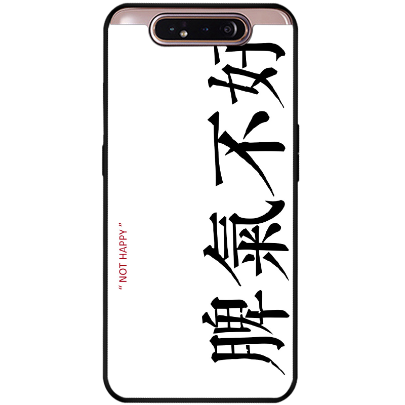 Hülle Samsung Galaxy A80 Taschen Stern Herz, Case Samsung Galaxy A80 Schutz Persönlichkeit Weiß