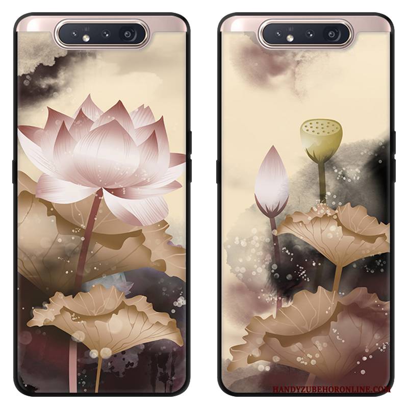 Hülle Samsung Galaxy A80 Taschen Tinte Khaki, Case Samsung Galaxy A80 Weiche Trend Landschaft