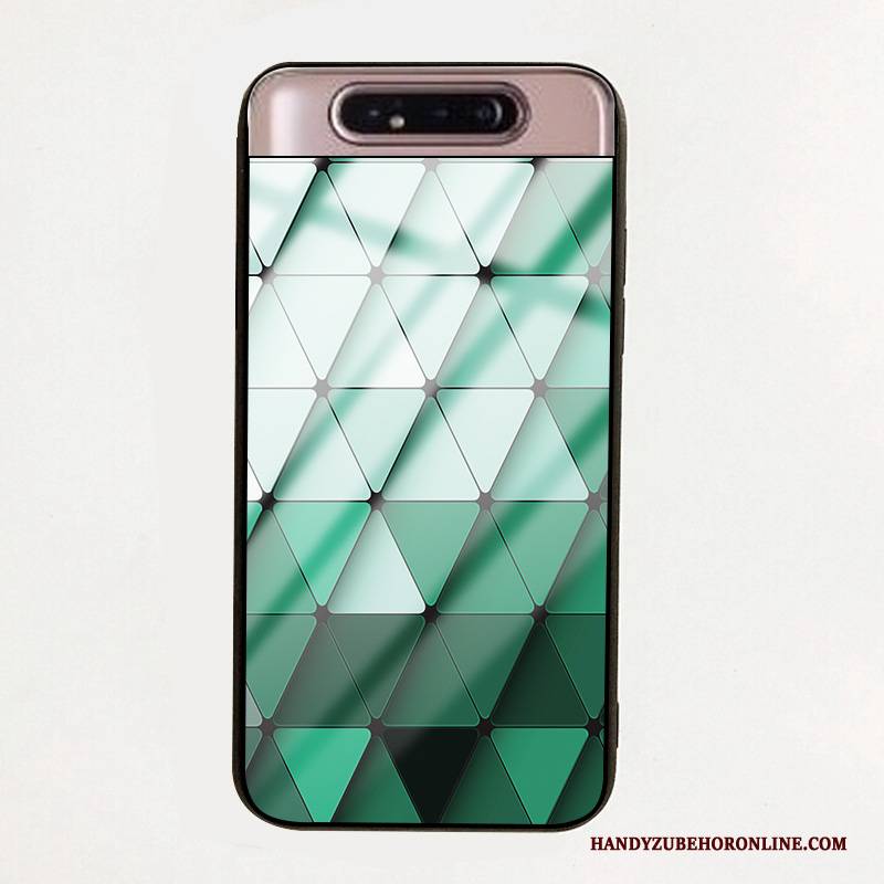 Hülle Samsung Galaxy A80 Weiche Grün Licht, Case Samsung Galaxy A80 Silikon Wind Glas