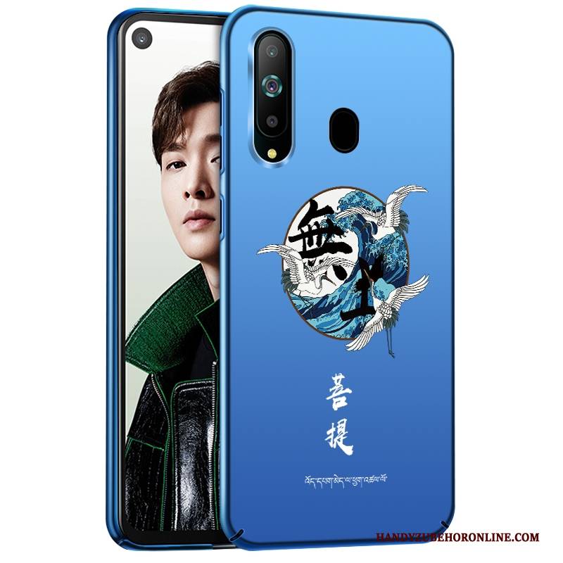 Hülle Samsung Galaxy A8s Handyhüllen Lila, Case Samsung Galaxy A8s Blau Schwarz