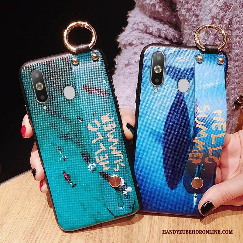 Hülle Samsung Galaxy A8s Kreativ Grün Handyhüllen, Case Samsung Galaxy A8s Weiche Anti-sturz