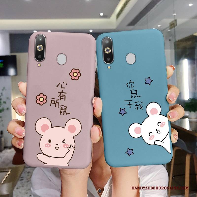 Hülle Samsung Galaxy A8s Kreativ Liebhaber Schlank, Case Samsung Galaxy A8s Taschen Persönlichkeit Netto Rot