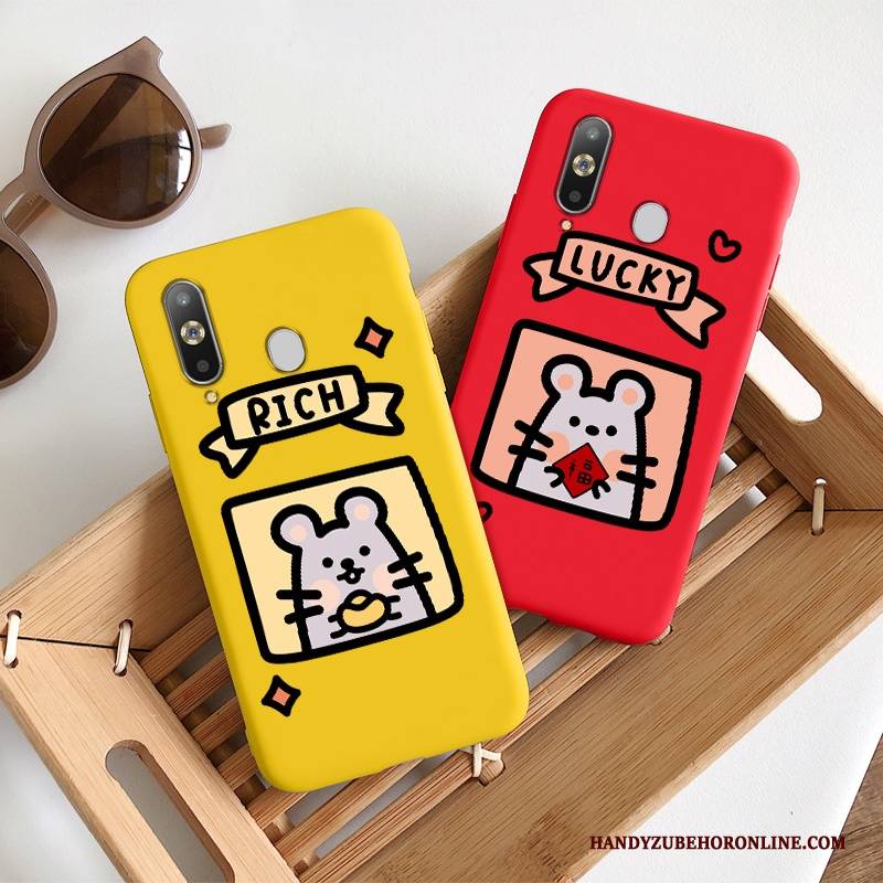 Hülle Samsung Galaxy A8s Schutz Handyhüllen Gelb, Case Samsung Galaxy A8s Weiche Persönlichkeit Nette