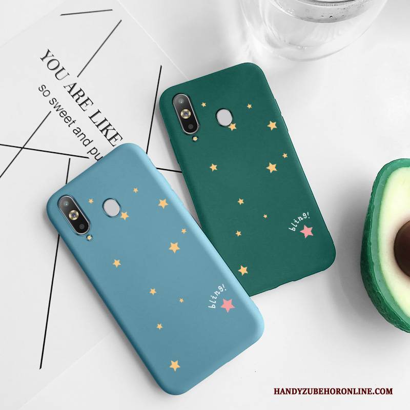 Hülle Samsung Galaxy A8s Silikon Netto Rot Handyhüllen, Case Samsung Galaxy A8s Taschen Sterne Anti-sturz