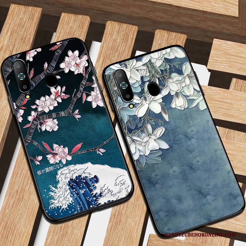 Hülle Samsung Galaxy A8s Taschen Trendmarke Persönlichkeit, Case Samsung Galaxy A8s Silikon Blau Handyhüllen