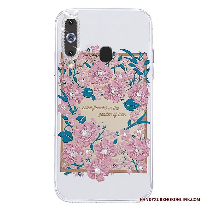 Hülle Samsung Galaxy A8s Weiche Rosa Handyhüllen, Case Samsung Galaxy A8s Silikon