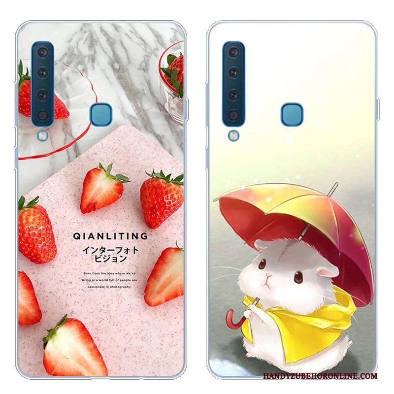 Hülle Samsung Galaxy A9 2018 Schutz Rosa Nette, Case Samsung Galaxy A9 2018 Weiche Handyhüllen Anti-sturz
