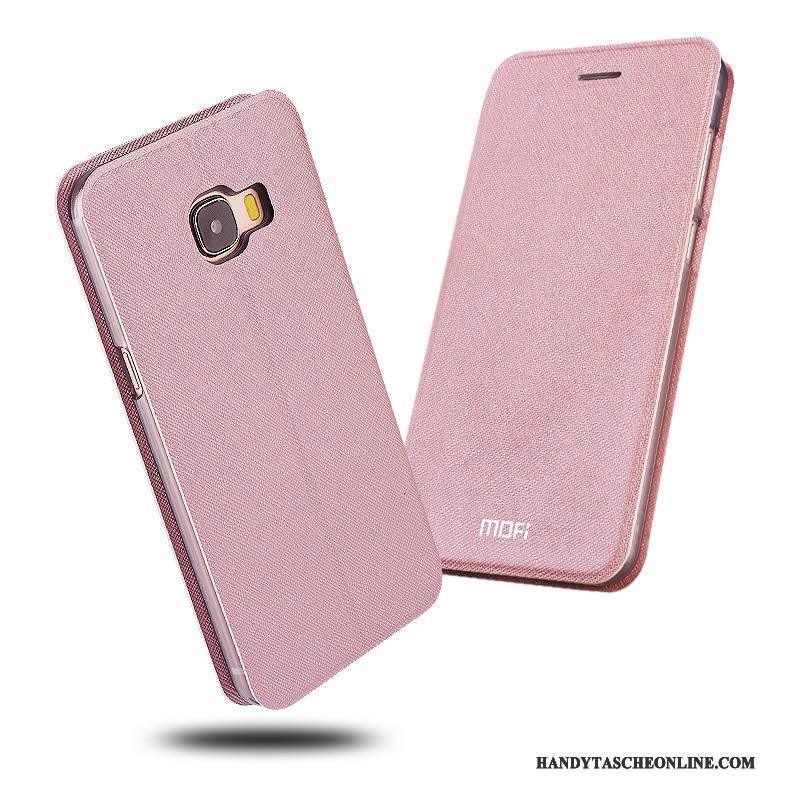 Hülle Samsung Galaxy A9 Lederhülle Handyhüllen Rosa, Case Samsung Galaxy A9 Folio Anti-sturz