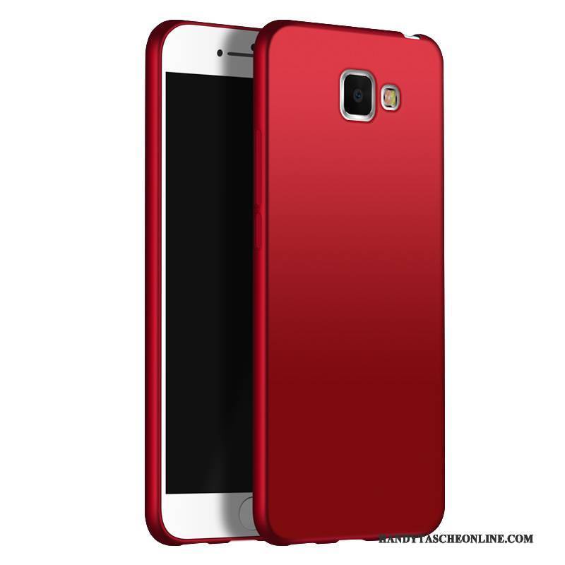 Hülle Samsung Galaxy A9 Weiche Handyhüllen Trend, Case Samsung Galaxy A9 Silikon Nubuck Rot