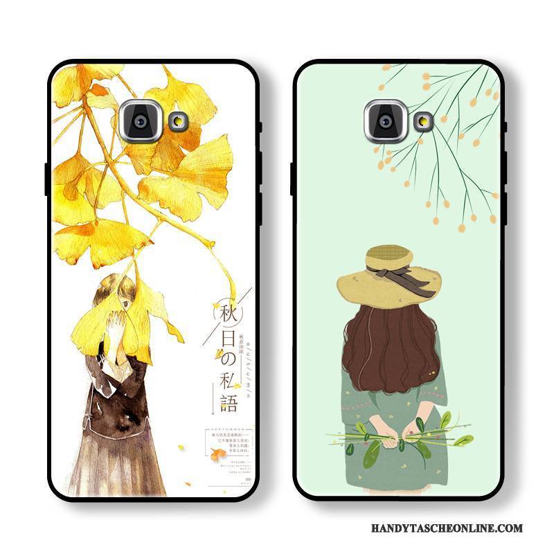 Hülle Samsung Galaxy A9 Weiche Lichtfarbe Grün, Case Samsung Galaxy A9 Taschen Handyhüllen Anti-sturz