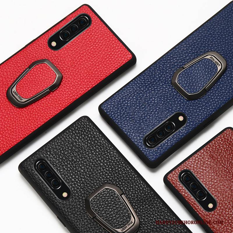 Hülle Samsung Galaxy A90 5g Leder High-end Magnetismus, Case Samsung Galaxy A90 5g Lederhülle Anti-sturz Business