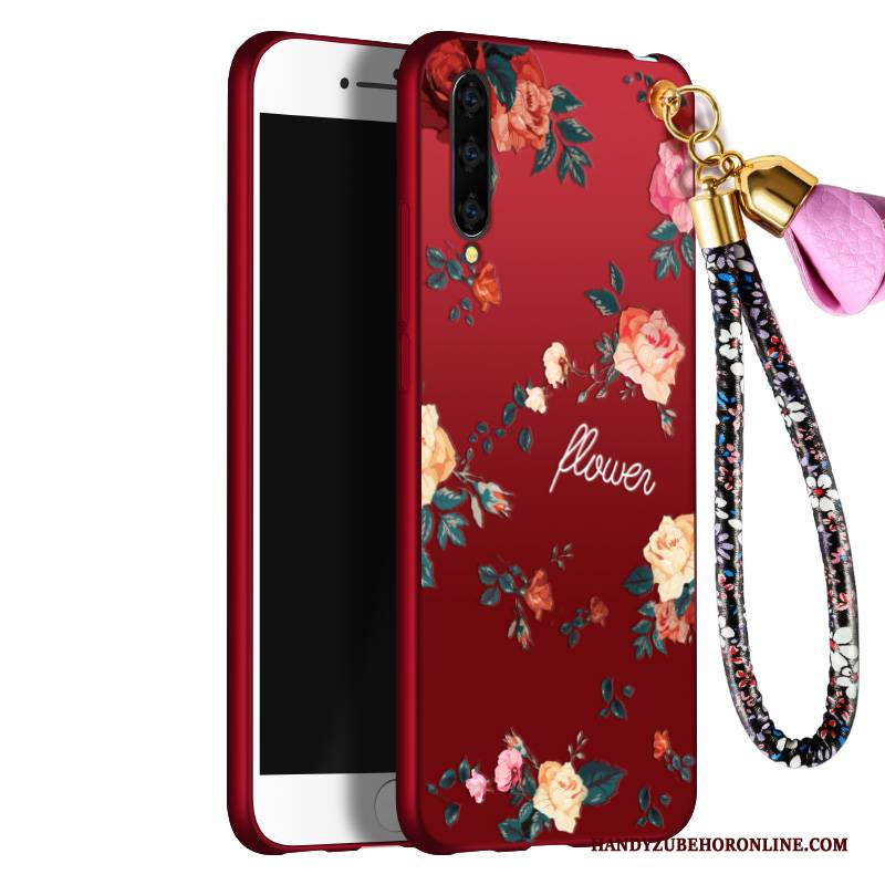 Hülle Samsung Galaxy A90 5g Schutz Nubuck Leicht, Case Samsung Galaxy A90 5g Kreativ Rot Persönlichkeit