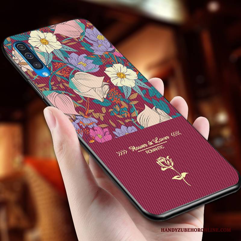 Hülle Samsung Galaxy A90 5g Silikon Persönlichkeit Blumen, Case Samsung Galaxy A90 5g Taschen Hängende Verzierungen Anti-sturz