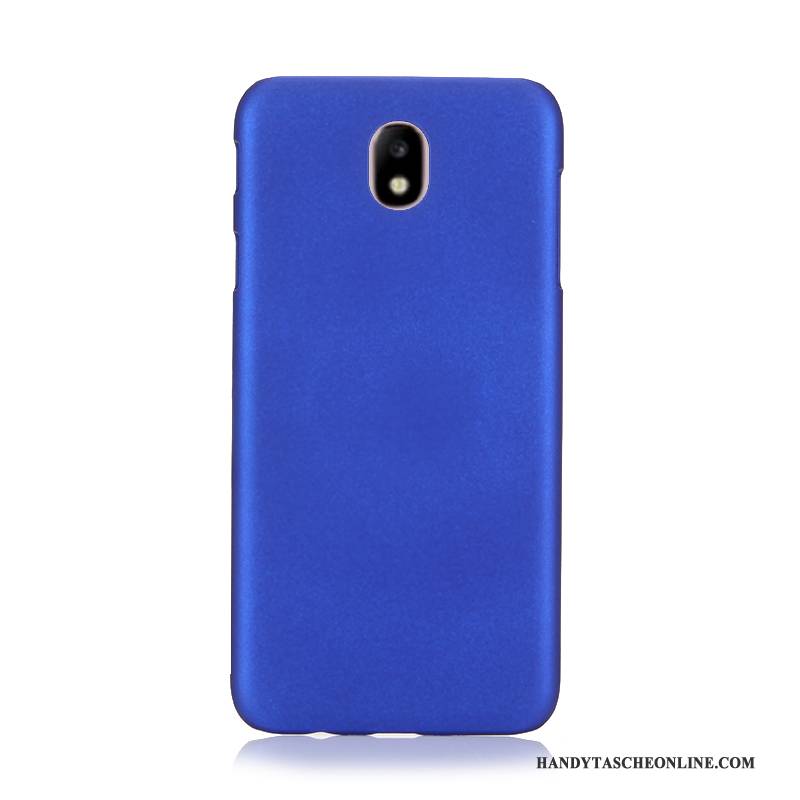 Hülle Samsung Galaxy J3 2017 Taschen Schwer Handyhüllen, Case Samsung Galaxy J3 2017 Schutz Blau Nubuck