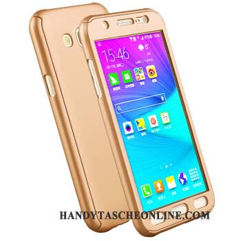 Hülle Samsung Galaxy J5 2016 Taschen Trend Handyhüllen, Case Samsung Galaxy J5 2016 Schutz Gold Schwer