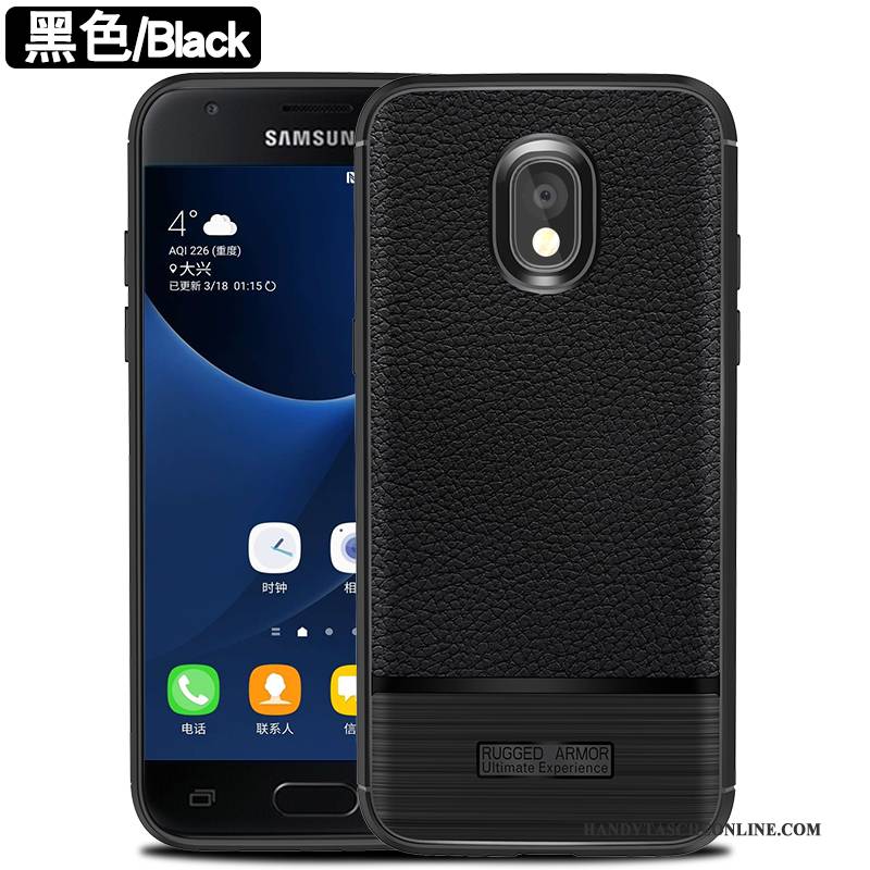 Hülle Samsung Galaxy J5 2017 Schutz Handyhüllen Schwarz, Case Samsung Galaxy J5 2017 Silikon Anti-sturz