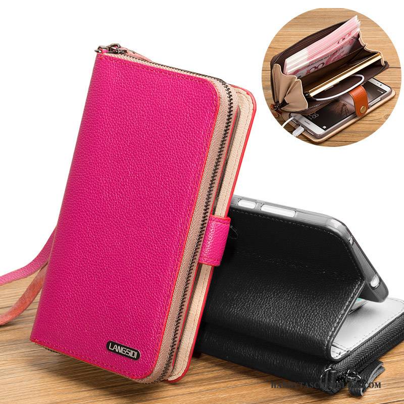 Hülle Samsung Galaxy J5 2017 Schutz Schlank Rot, Case Samsung Galaxy J5 2017 Leder Handyhüllen Trend