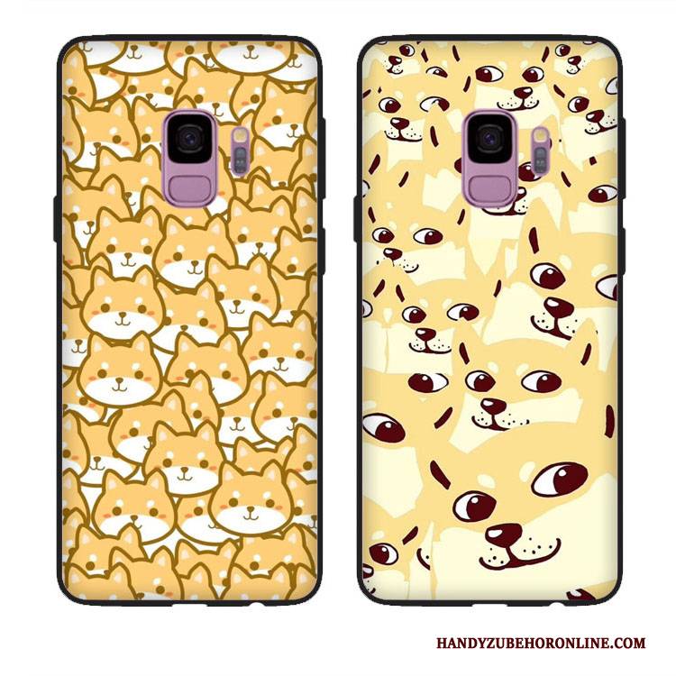 Hülle Samsung Galaxy J6 Nette Hund, Case Samsung Galaxy J6 Handyhüllen Gelb