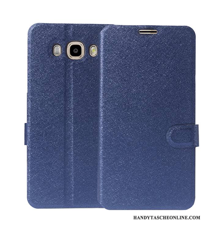 Hülle Samsung Galaxy J7 2016 Lederhülle Anti-sturz Grün, Case Samsung Galaxy J7 2016 Schutz Handyhüllen