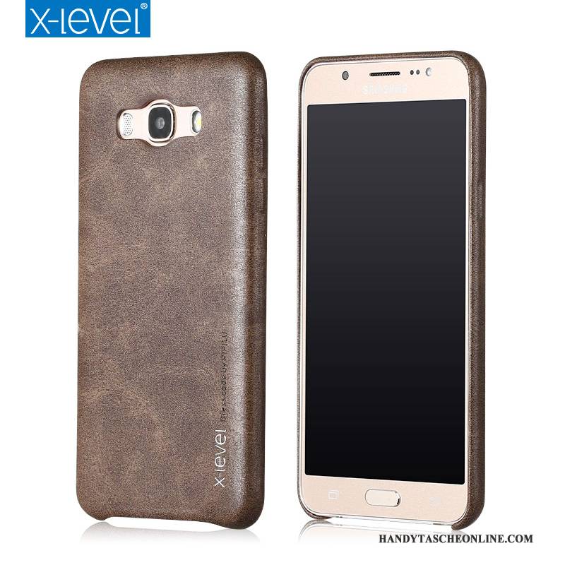 Hülle Samsung Galaxy J7 2016 Lederhülle Handyhüllen Anti-sturz, Case Samsung Galaxy J7 2016 Schutz Schlank Neu