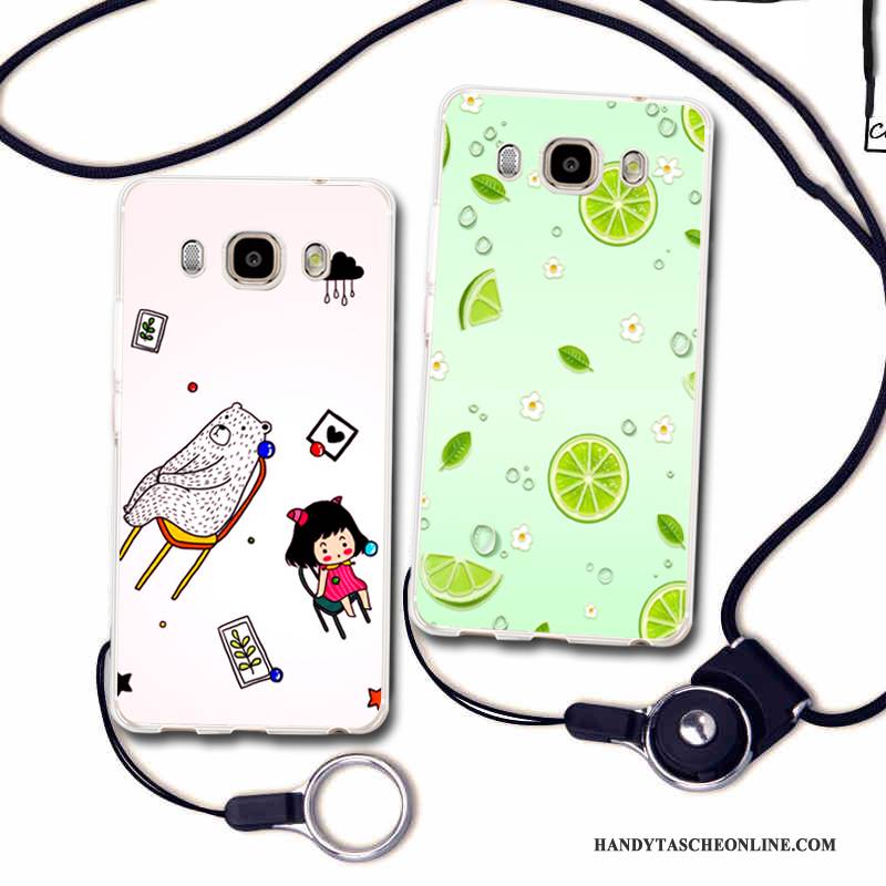 Hülle Samsung Galaxy J7 2016 Taschen Grün Handyhüllen, Case Samsung Galaxy J7 2016 Weiche