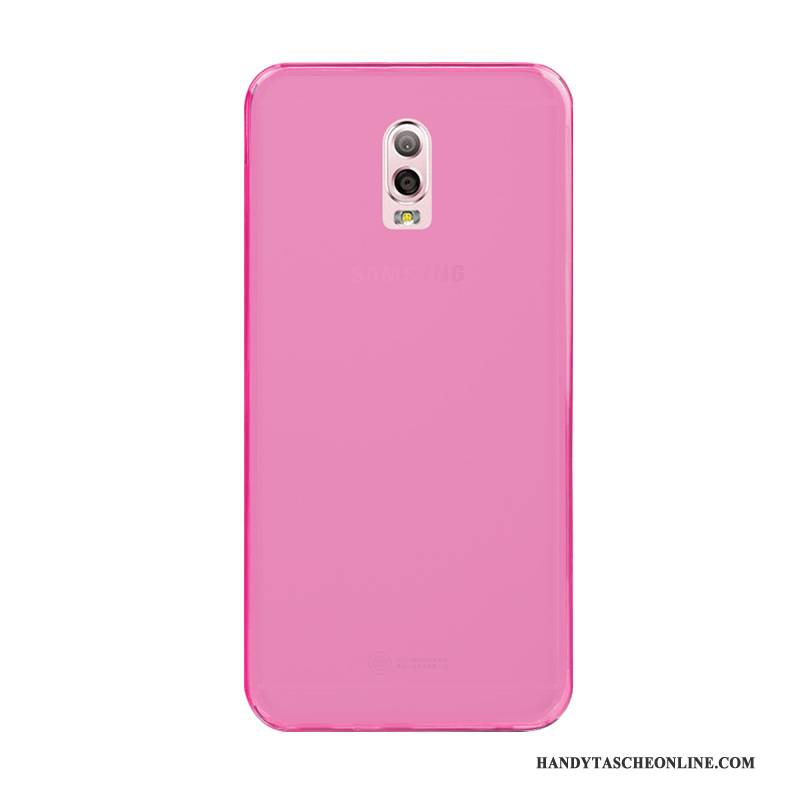 Hülle Samsung Galaxy J7 2016 Weiche Handyhüllen Farbe, Case Samsung Galaxy J7 2016 Schutz Rosa Transparent