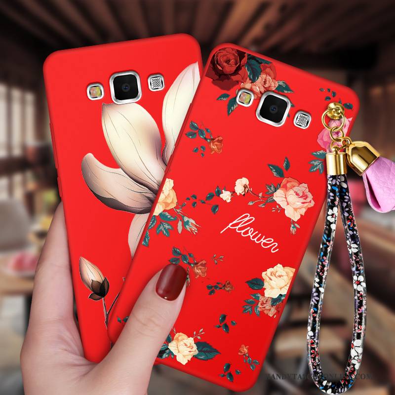 Hülle Samsung Galaxy J7 2016 Weiche Rot Handyhüllen, Case Samsung Galaxy J7 2016 Schutz Groß