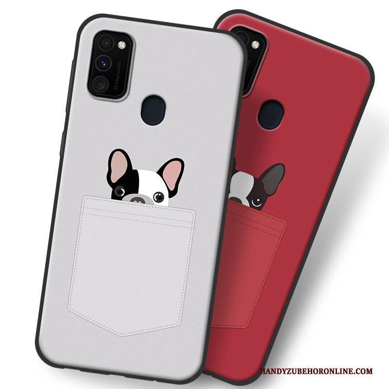 Hülle Samsung Galaxy M30s Silikon Persönlichkeit Weiß, Case Samsung Galaxy M30s Weiche Handyhüllen