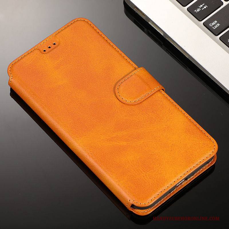Hülle Samsung Galaxy Note 10+ Lederhülle Gelb Handyhüllen, Case Samsung Galaxy Note 10+