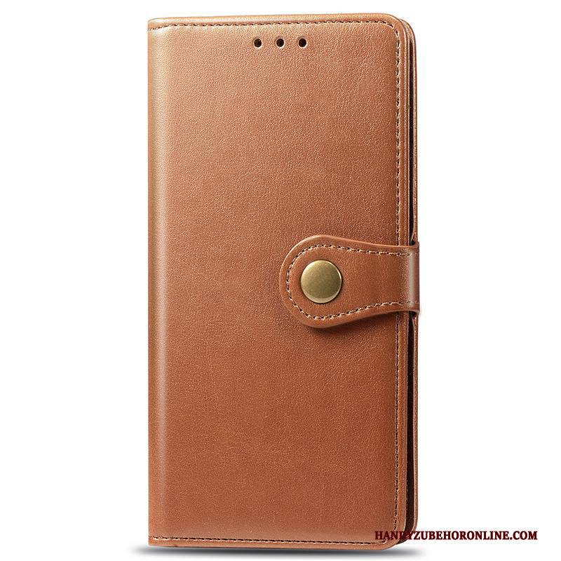 Hülle Samsung Galaxy Note 10 Lite Lederhülle Anti-sturz Rot, Case Samsung Galaxy Note 10 Lite Folio Falten Lichtfarbe