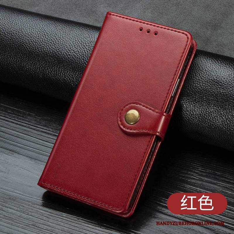Hülle Samsung Galaxy Note 10 Lite Lederhülle Handyhüllen Rot, Case Samsung Galaxy Note 10 Lite Folio Karte