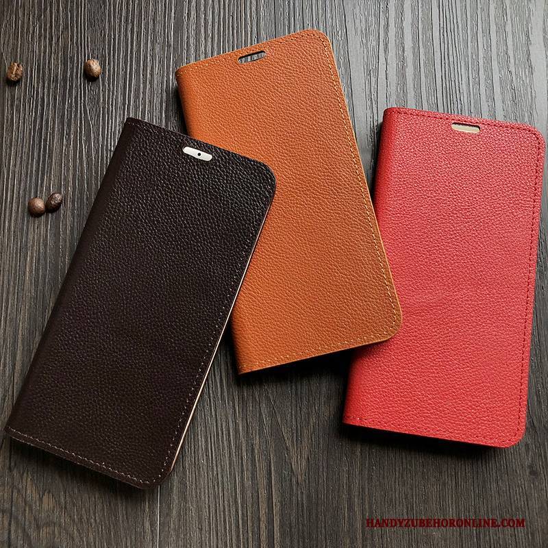Hülle Samsung Galaxy Note 10 Lite Lederhülle Kuh Handyhüllen, Case Samsung Galaxy Note 10 Lite Folio Muster Litchi