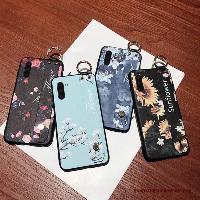 Hülle Samsung Galaxy Note 10 Taschen Hängende Verzierungen Handyhüllen, Case Samsung Galaxy Note 10 Schutz Hängender Hals Nubuck